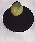 Georgia O'Keeffe Green Apple on Black Plate 1922 painting